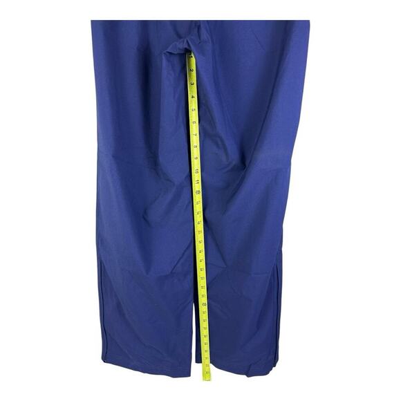 Vintage NIKE Pants Men XL Blue Lined Windbreaker Track Embroidered Straight Mesh - Picture 8 of 14